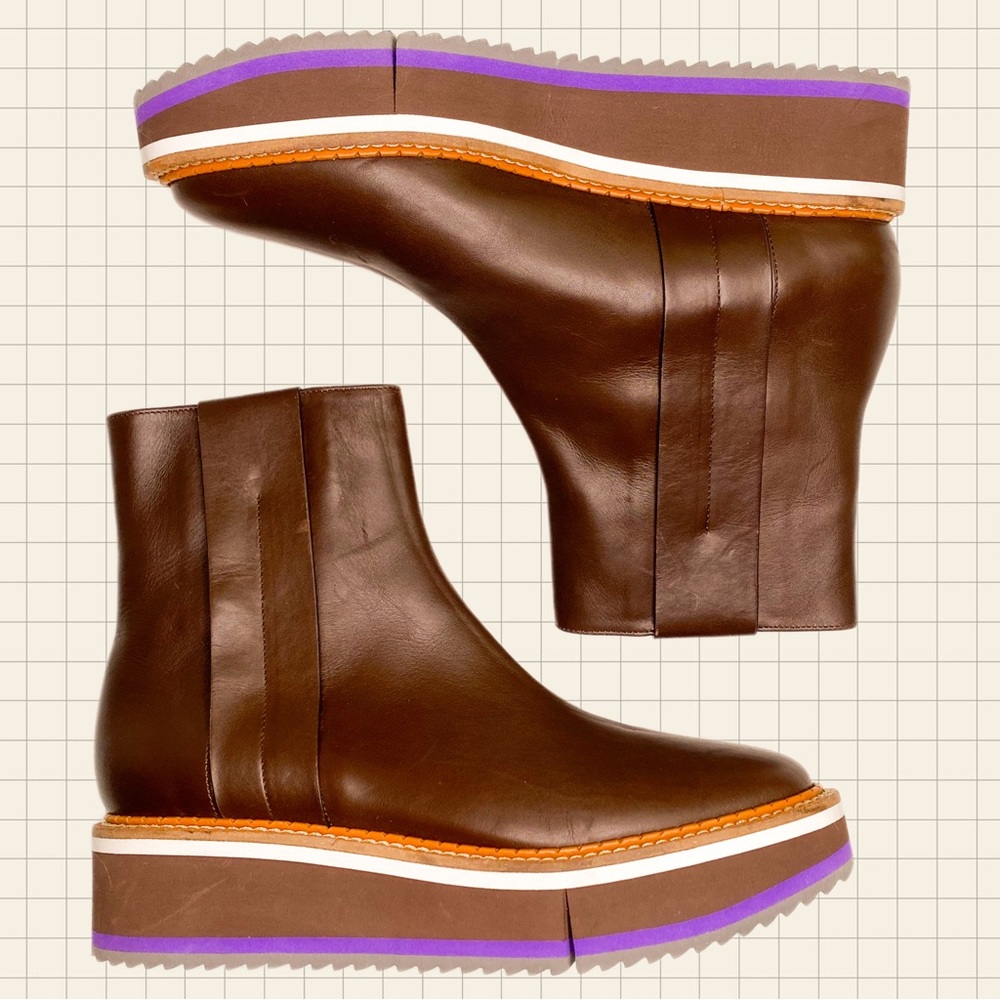 SOLD /Clergerie Platform Ankle Boots